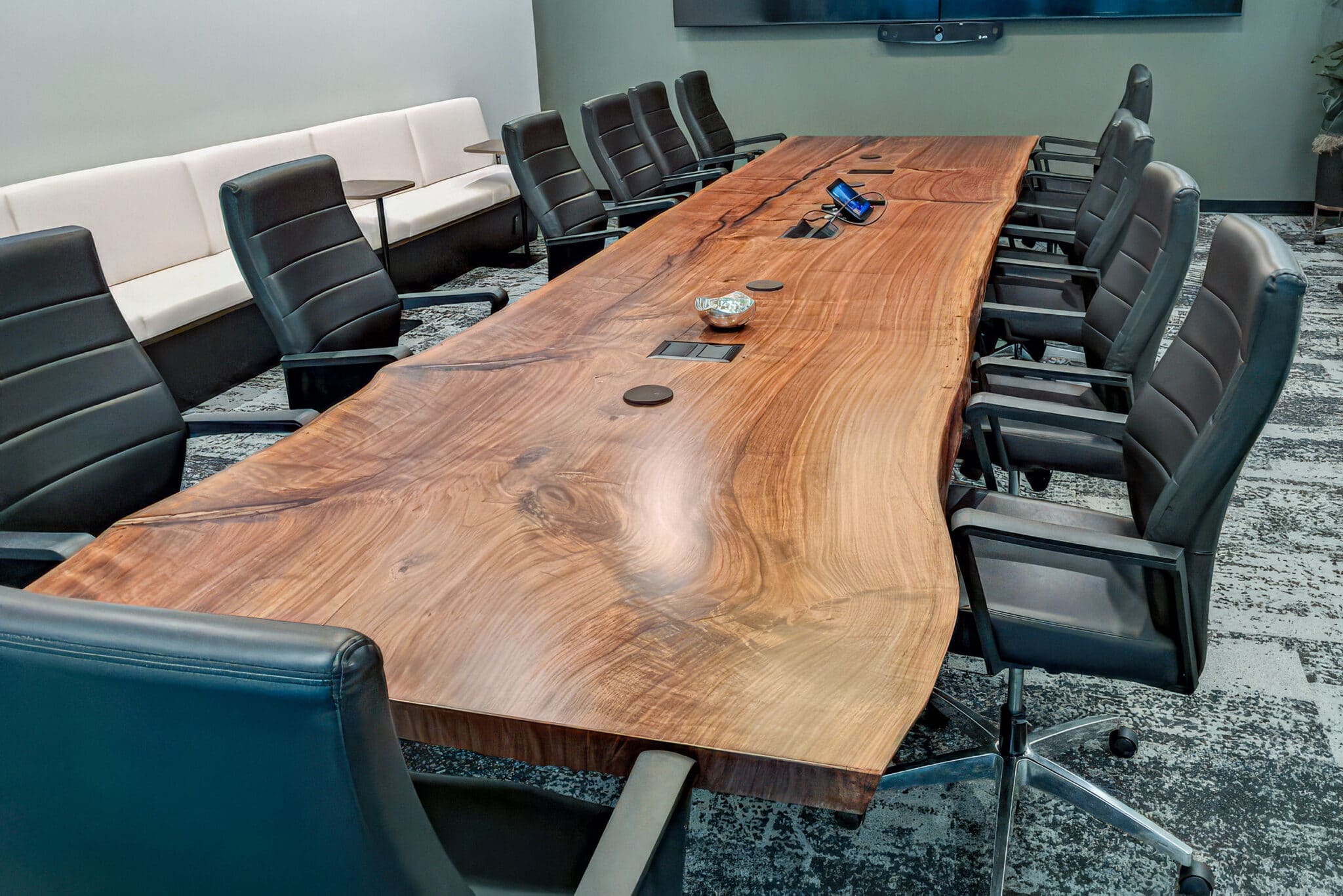 Cove-Giant-Walnut-Live-Edge-Slab-006 Giant walnut tree near Idaho reclaimed for live edge slab conference table